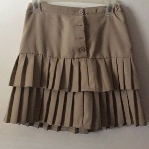 Khaki uniform skirt